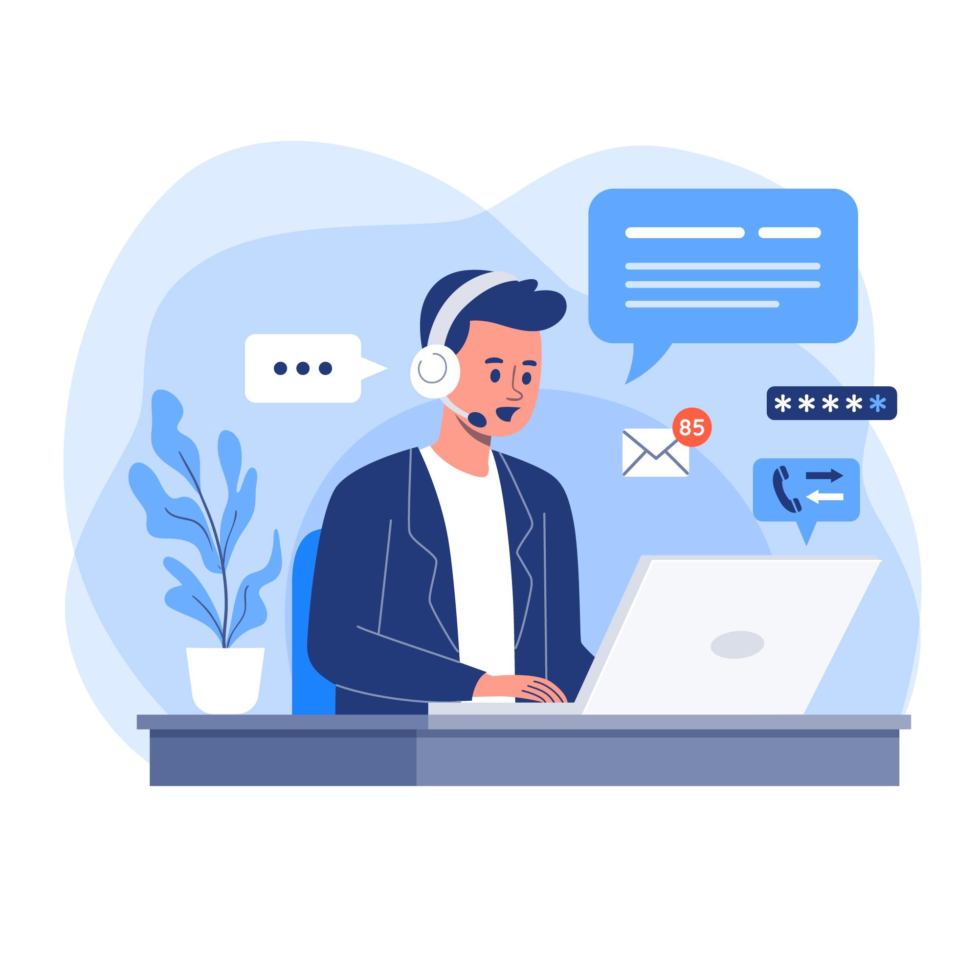 Helpdesk Illustration